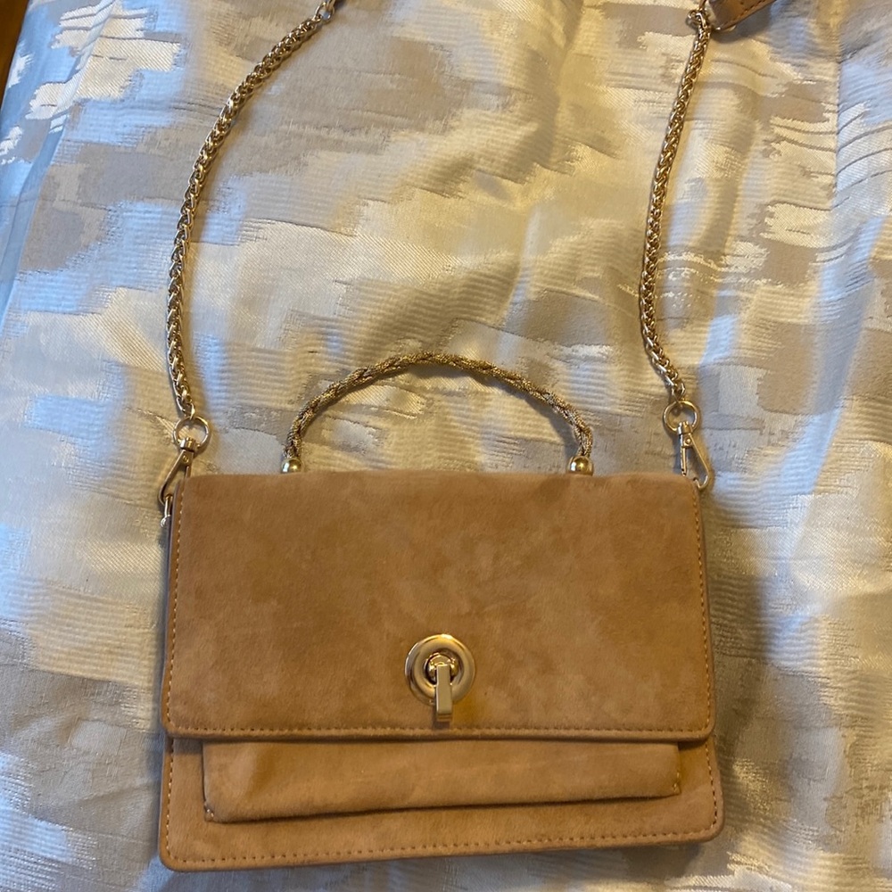 Zara woman’s suede cross body bag